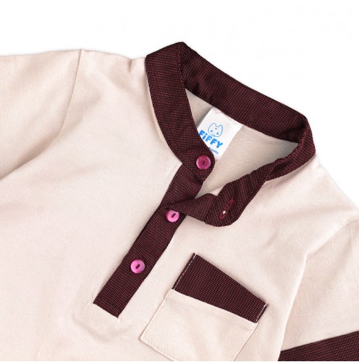 FIFFY SMART CASUAL BAJU BAYI SHORT SLEEVE BOY SHIRT SUIT (2325116)