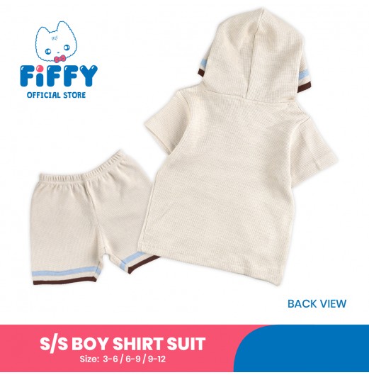 FIFFY SPORT HOODIE BAJU BAYI SHORT SLEEVE BOY SHIRT SUIT (2325117)