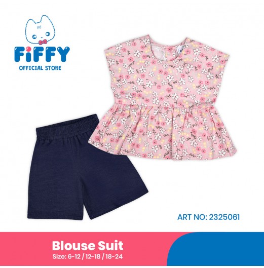 FIFFY FLORAL BURST BAJU BAYI BLOUSE SUIT (2325119) FIFFY FLORAL BURST BAJU BAYI BLOUSE SUIT (2325119)