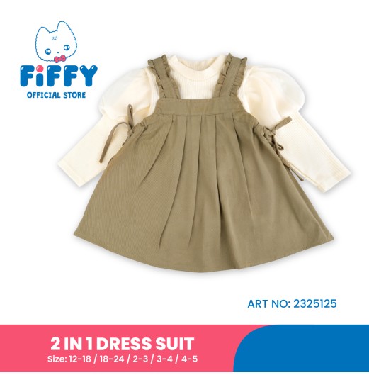 FIFFY SWEET RUFFLE 2 IN 1 DRESS SUIT BAJU BAYI (2325125)