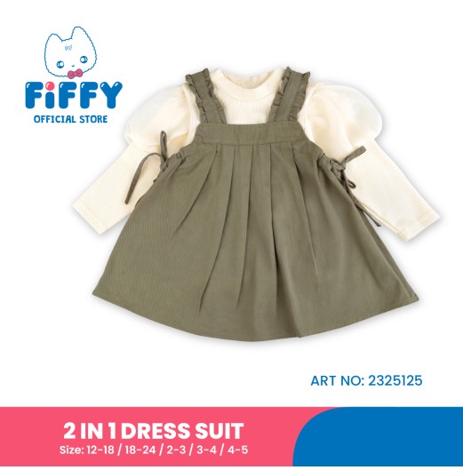 FIFFY SWEET RUFFLE 2 IN 1 DRESS SUIT BAJU BAYI (2325125)