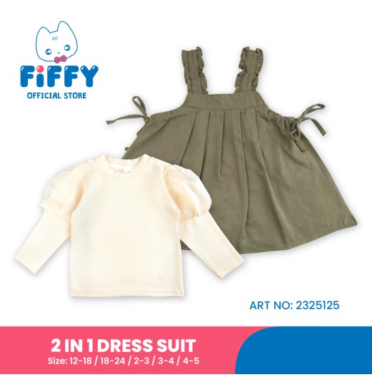 FIFFY SWEET RUFFLE 2 IN 1 DRESS SUIT BAJU BAYI (2325125)