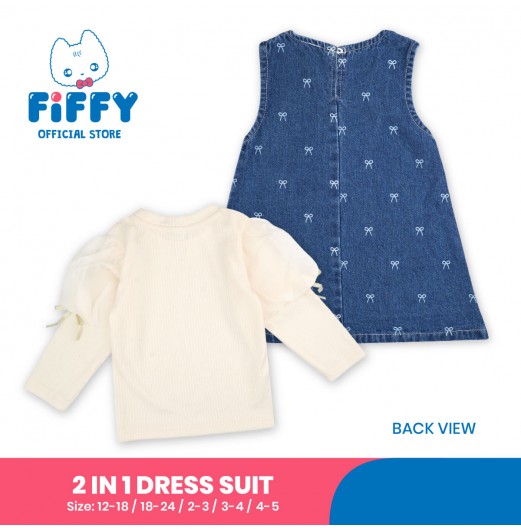 FIFFY LITTLE RIBBON 2 IN 1 DRESS SUIT BAJU BAYI (2325127)