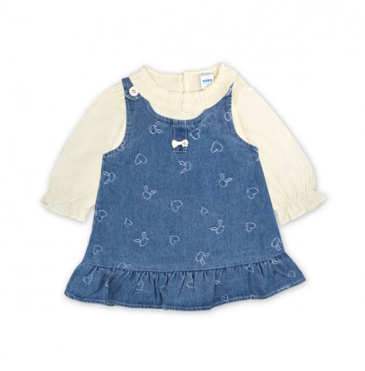 FIFFY BUNNY HEART 2 IN 1 DRESS SUIT BAJU BAYI (2325128)