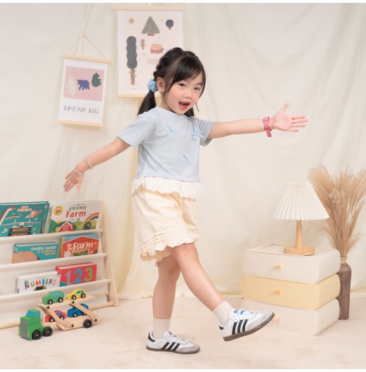 FIFFY RIBBON RUFFLE BAJU BAYI BLOUSE SUIT (2325133)