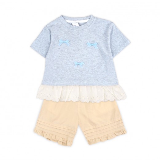 FIFFY RIBBON RUFFLE BAJU BAYI BLOUSE SUIT (2325133) FIFFY RIBBON RUFFLE BAJU BAYI BLOUSE SUIT (2325133)