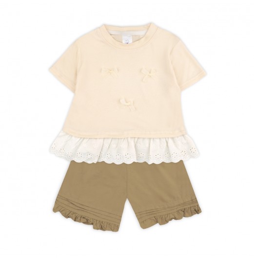 FIFFY RIBBON RUFFLE BAJU BAYI BLOUSE SUIT (2325133) FIFFY RIBBON RUFFLE BAJU BAYI BLOUSE SUIT (2325133)