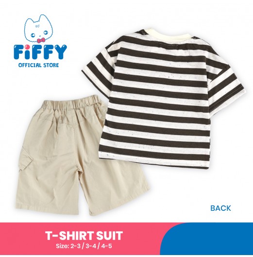 FIFFY STRIPE SCOUT BAJU BAYI T-SHIRT SUIT (2325136) FIFFY STRIPE SCOUT BAJU BAYI T-SHIRT SUIT (2325136)