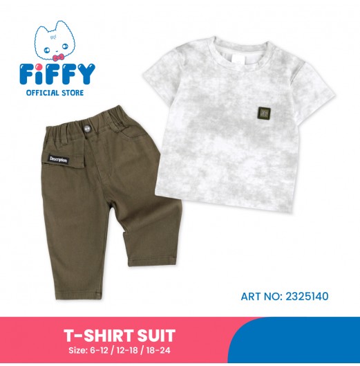 FIFFY MARBLE MIST BAJU BAYI T-SHIRT SUIT (2325140)