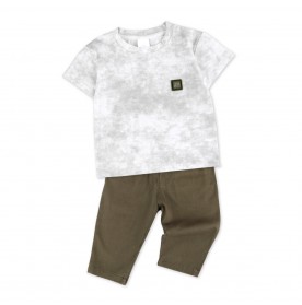 FIFFY MARBLE MIST BAJU BAYI T-SHIRT SUIT (2325140)