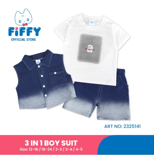 FIFFY A STUDIO 3 IN 1 BOY SUIT BAJU BAYI (2325141)