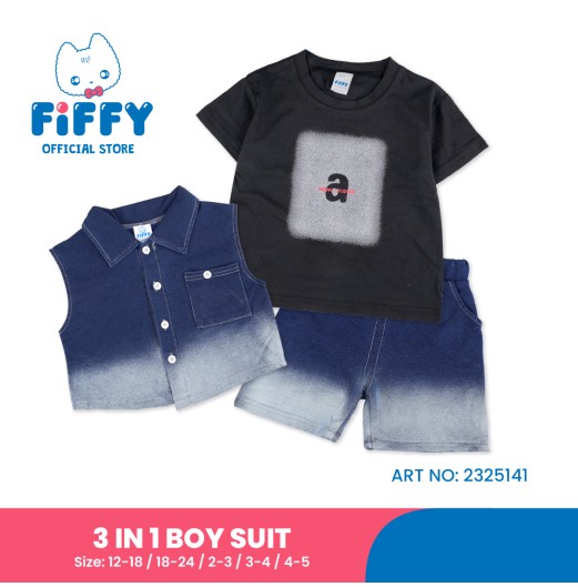 FIFFY A STUDIO 3 IN 1 BOY SUIT BAJU BAYI (2325141)