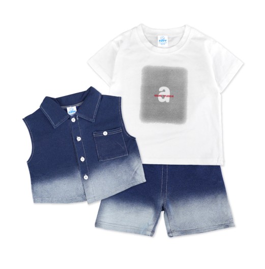 FIFFY A STUDIO 3 IN 1 BOY SUIT BAJU BAYI (2325141)