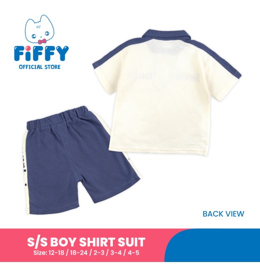 FIFFY SEVEN BABY SHORT SLEEVE BOY SHIRT SUIT BAJU BAYI (2325142)