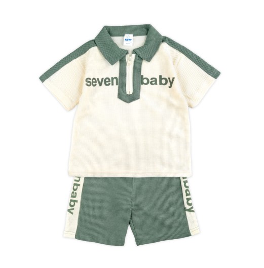 FIFFY SEVEN BABY SHORT SLEEVE BOY SHIRT SUIT BAJU BAYI (2325142)