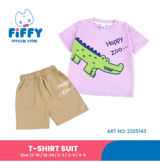 FIFFY HAPPY ZOO BAJU BAYI T-SHIRT SUIT (2325143)