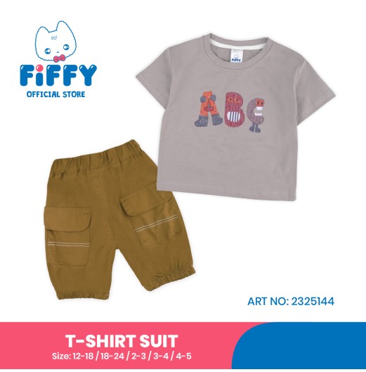 FIFFY PLAYFUL ABC T-SHIRT SUIT BAJU BAYI (2325144) FIFFY PLAYFUL ABC T-SHIRT SUIT BAJU BAYI (2325144)