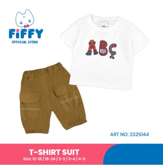 FIFFY PLAYFUL ABC T-SHIRT SUIT BAJU BAYI (2325144) FIFFY PLAYFUL ABC T-SHIRT SUIT BAJU BAYI (2325144)