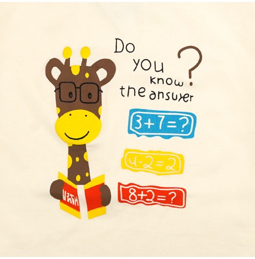 FIFFY SMART GIRAFFE BAJU BAYI T-SHIRT SUIT (2325145) FIFFY SMART GIRAFFE BAJU BAYI T-SHIRT SUIT (2325145)