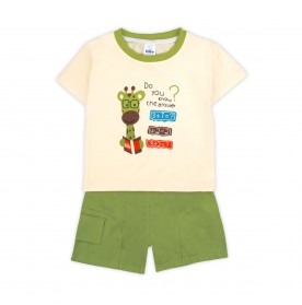 FIFFY SMART GIRAFFE BAJU BAYI T-SHIRT SUIT (2325145)
