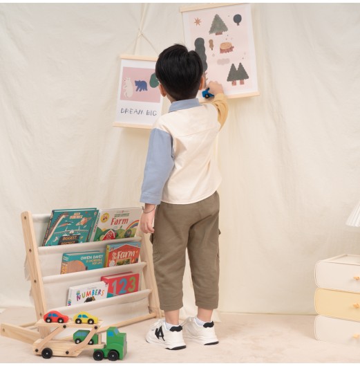 FIFFY COLOUR BLOCK LONG SLEEVE BOY SHIRT SUIT BAJU BAYI (2325147)