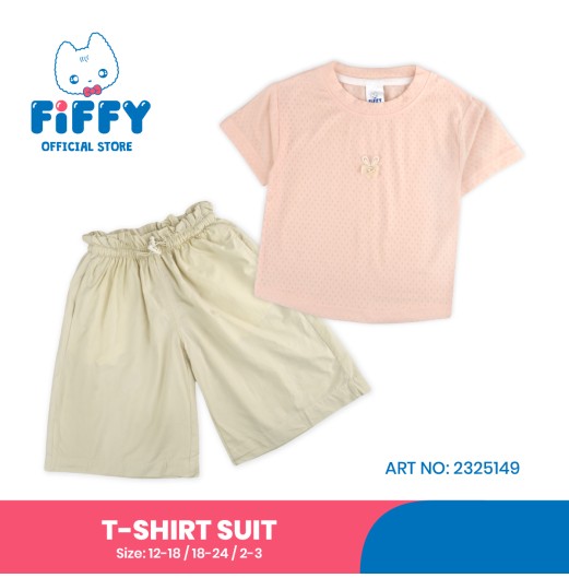 FIFFY BUNNY PATCH T-SHIRT SUIT BAJU BAYI (2325149) FIFFY BUNNY PATCH T-SHIRT SUIT BAJU BAYI (2325149)