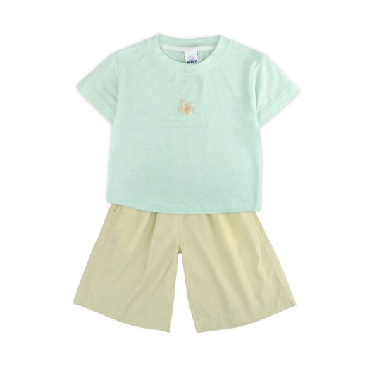 FIFFY BUNNY PATCH T-SHIRT SUIT BAJU BAYI (2325149) FIFFY BUNNY PATCH T-SHIRT SUIT BAJU BAYI (2325149)