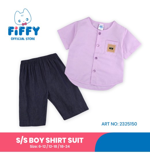 FIFFY CITY SHORT SLEEVE BOY SHIRT SUIT BAJU BAYI (2325150)