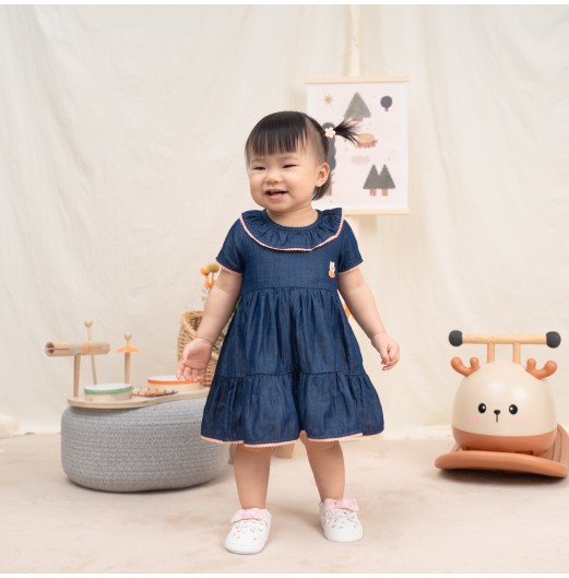 FIFFY BUNNY DENIM DRESS BAJU BAYI (2325153)