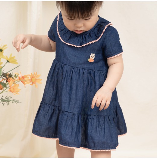 FIFFY BUNNY DENIM DRESS BAJU BAYI (2325153)