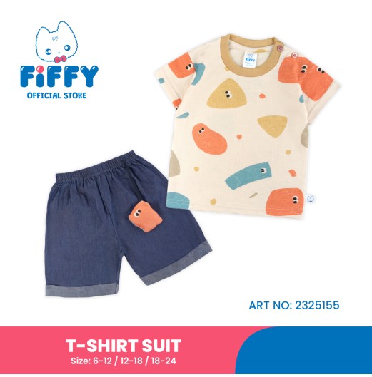 FIFFY CUTE GRAPHIC T-SHIRT SUIT BAJU BAYI (2325155)