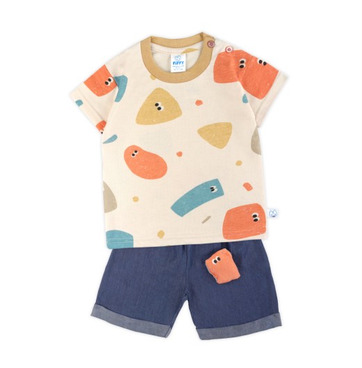 FIFFY CUTE GRAPHIC T-SHIRT SUIT BAJU BAYI (2325155)