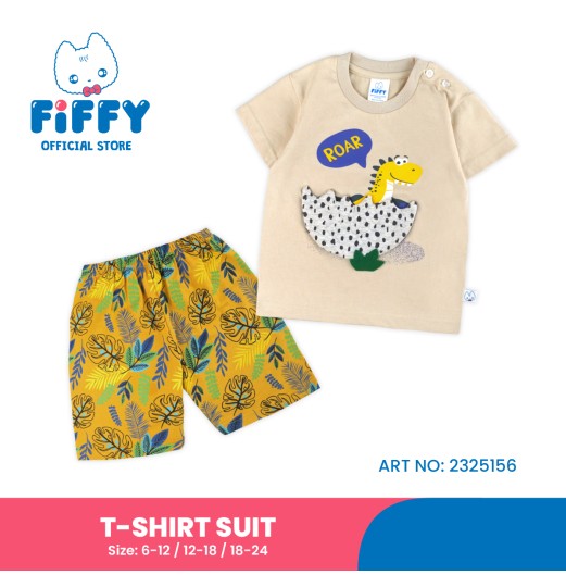 FIFFY BABY DINO T-SHIRT SUIT BAJU BAYI (2325156) FIFFY BABY DINO T-SHIRT SUIT BAJU BAYI (2325156)