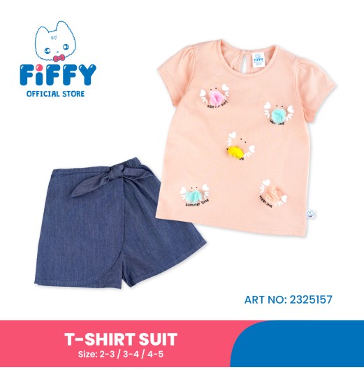 FIFFY FLOWER CRAB T-SHIRT SUIT BAJU BAYI (2325157) FIFFY FLOWER CRAB T-SHIRT SUIT BAJU BAYI (2325157)
