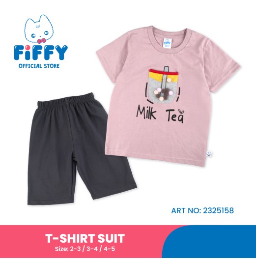FIFFY MILK TEA T-SHIRT SUIT BAJU BAYI (2325158) FIFFY MILK TEA T-SHIRT SUIT BAJU BAYI (2325158)