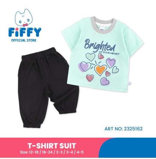 FIFFY BRIGHTED UP YOUR HEART T-SHIRT SUIT BAJU BAYI (2325162)