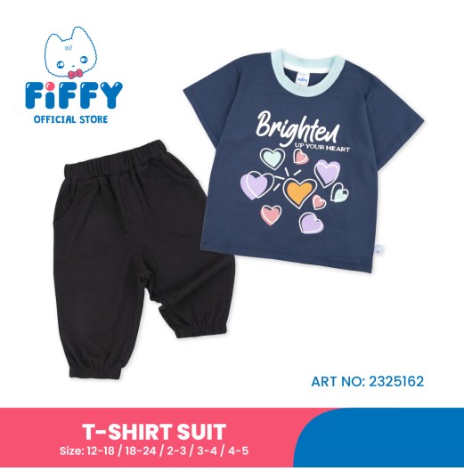 FIFFY BRIGHTED UP YOUR HEART T-SHIRT SUIT BAJU BAYI (2325162)