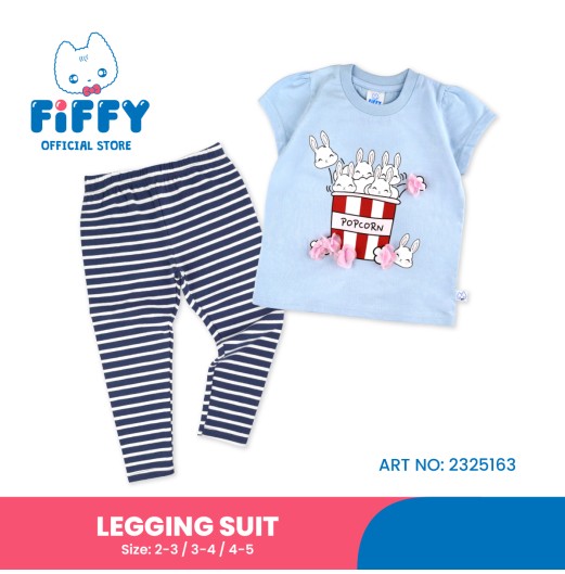 FIFFY BUNNY POPCORN T-SHIRT SUIT BAJU BAYI (2325163)