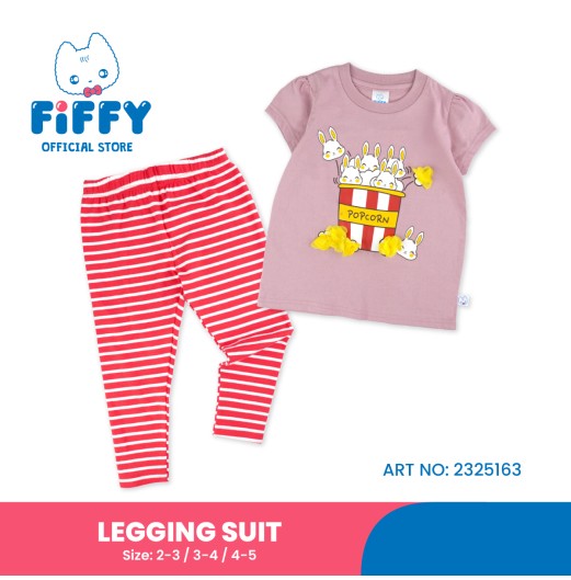 FIFFY BUNNY POPCORN T-SHIRT SUIT BAJU BAYI (2325163)