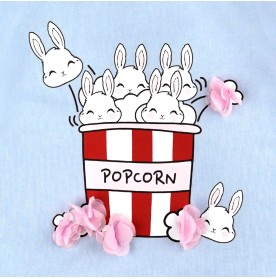 FIFFY BUNNY POPCORN T-SHIRT SUIT BAJU BAYI (2325163)