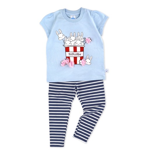FIFFY BUNNY POPCORN T-SHIRT SUIT BAJU BAYI (2325163)