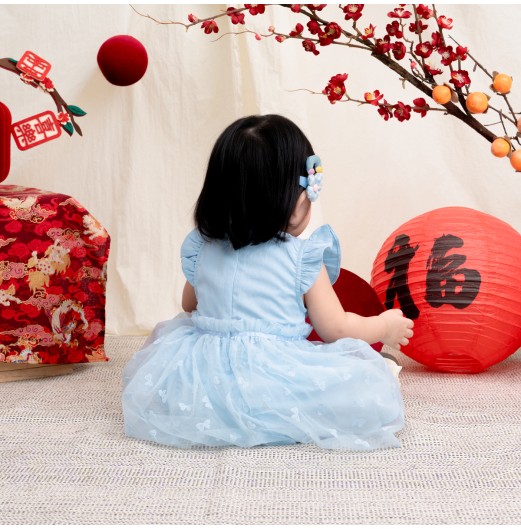 FIFFY LACE BOW DRESS BAJU BAYI (2325166)