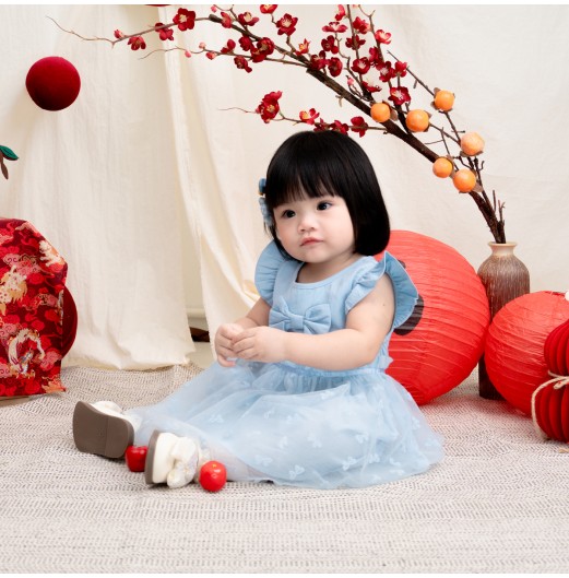 FIFFY LACE BOW DRESS BAJU BAYI (2325166)