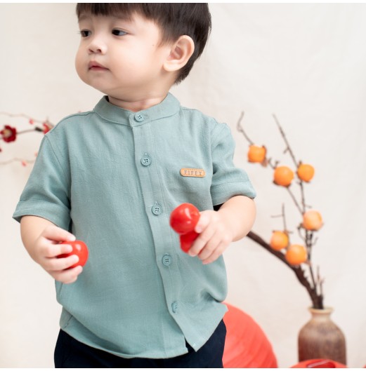 FIFFY GENTLEMAN SHORT SLEEVE BOY SHIRT SUIT BAJU BAYI(2325167)