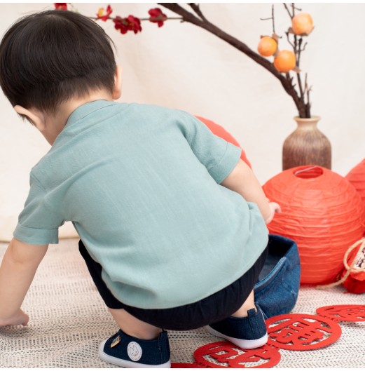 FIFFY GENTLEMAN SHORT SLEEVE BOY SHIRT SUIT BAJU BAYI(2325167)