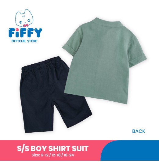 FIFFY GENTLEMAN SHORT SLEEVE BOY SHIRT SUIT BAJU BAYI(2325167)