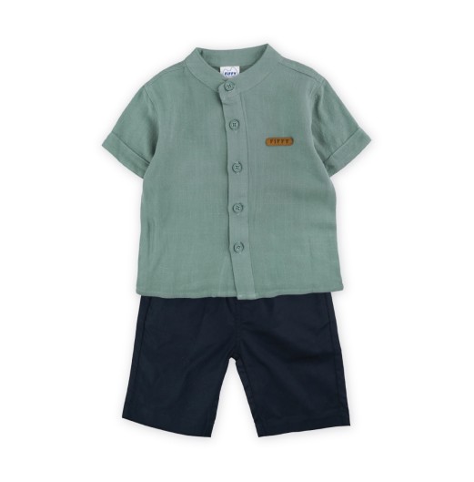 FIFFY GENTLEMAN SHORT SLEEVE BOY SHIRT SUIT BAJU BAYI(2325167)