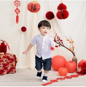 FIFFY CLASSIC SHORT SLEEVE BOY SHIRT SUIT BAJU BAYI (2325168)