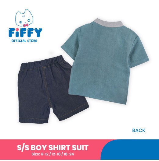 FIFFY CLASSIC SHORT SLEEVE BOY SHIRT SUIT BAJU BAYI (2325168) FIFFY CLASSIC SHORT SLEEVE BOY SHIRT SUIT BAJU BAYI (2325168)