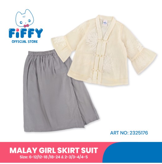 FIFFY EMBROIDERED MALAY GIRL SKIRT SUIT BAJU BAYI (2325176)